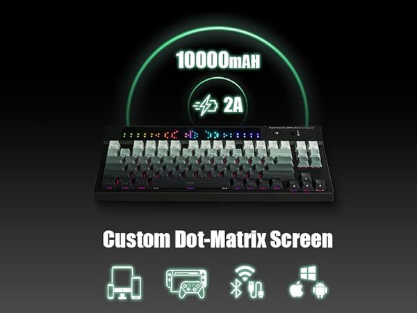 【レア】ゲーミングキーボード EPOMAKER DynaTab 75X 黒 Amazon.com: EPOMAKER DynaTab 75X Wireless Gaming Keyboard