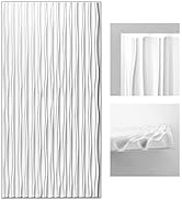 Art3d White Large PVC 3D Wall Panels for Interior Wall Décor, Drop Ceiling Tile 2x4, 3D Textured ...