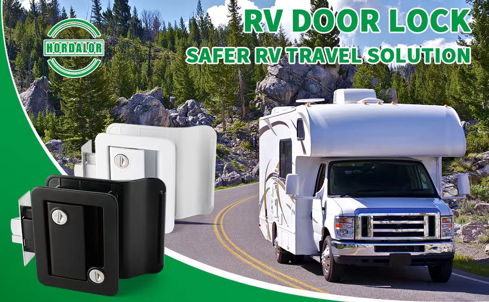 RV Door Locks for Travel Trailers, 2 Pack Camper Door Lock