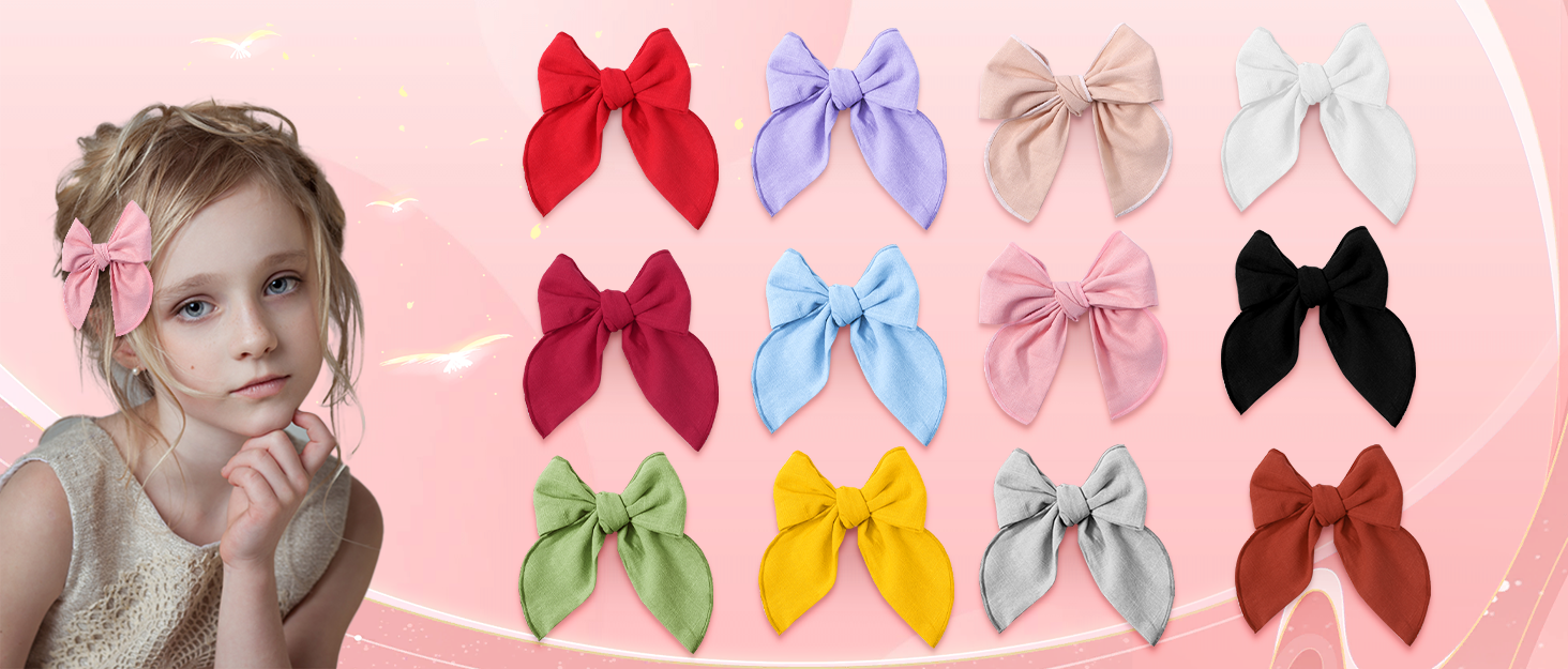 Girls Bows Hair Clips