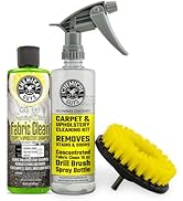 Chemical Guys Foaming Citrus Fabric Clean & Drill Brush Kit - High-Foaming Stain & Odor Remover f...