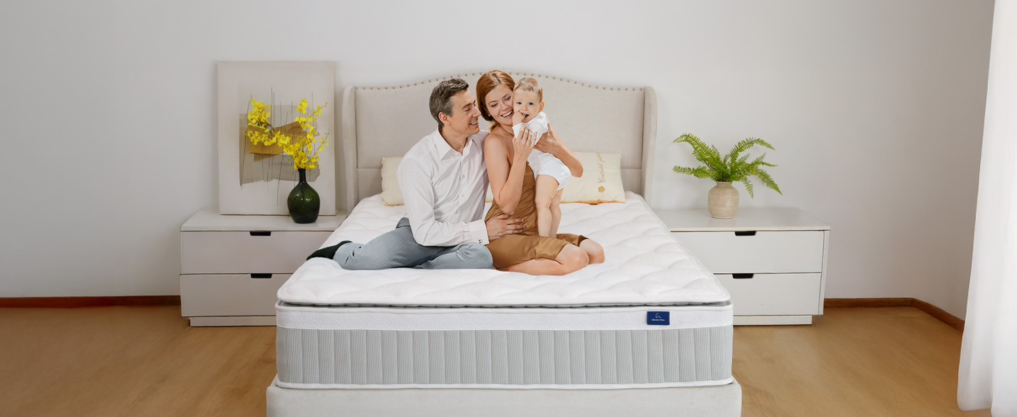 Memory Foam Hybrid Pillow Top Single Mattress with Individual Pocket Springs