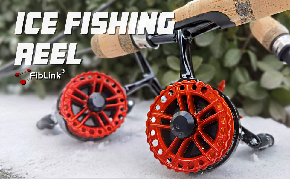 Fiblink Inline Ice Fishing Reel Right/Left in Line Ice