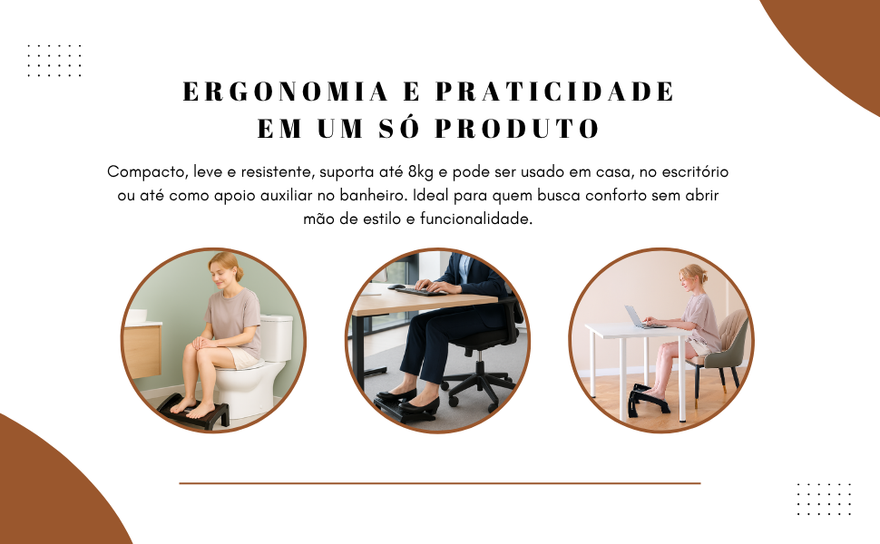 Banquinho Apoio Para Os Pés 