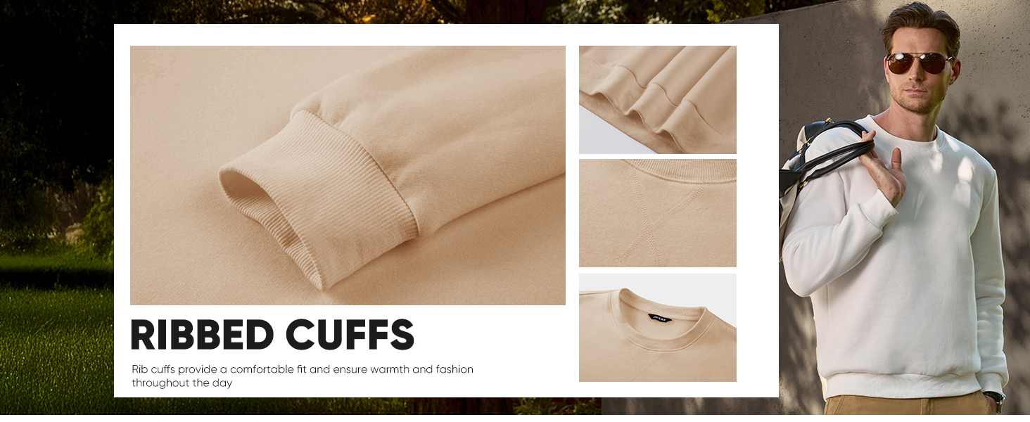 JMIERR Men's Crewneck Sweatshirt Casual Long Sleeves Sweatshirts Cotton Pullover Sweatshirt for Men