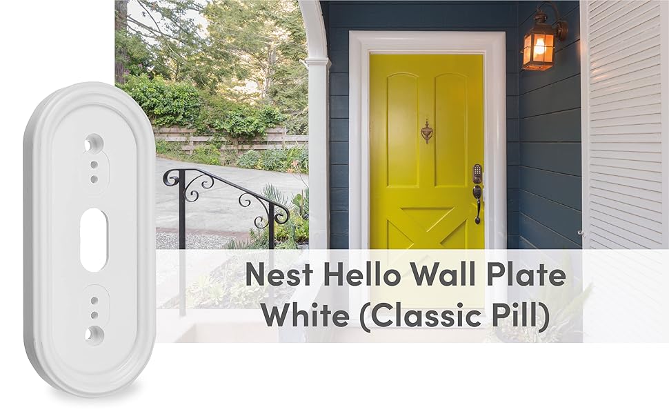 AirTech Home Automation Nest Hello Wall Plate White