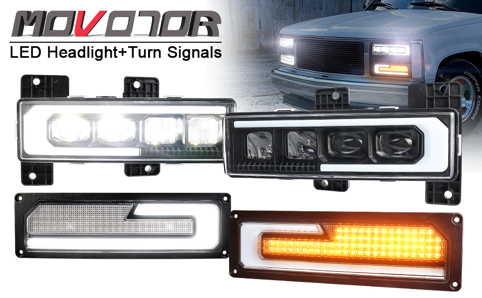 MOVOTOR LED Headlight Assembly Replacement 500 Bright Anti