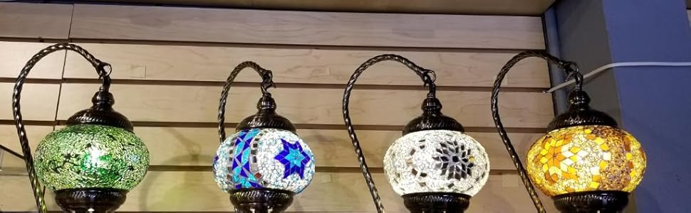 Swan Neck Mosaic Lamps