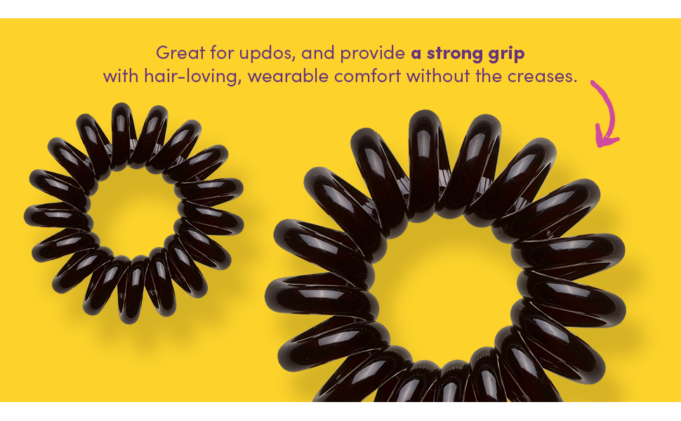 Silk Scarf Kitsch Hair Ties Accesory Black Set Invisibobble Band Giant Slip Messy Pocket