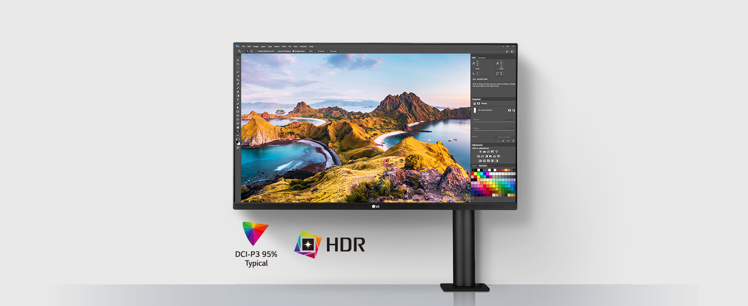 31.5&#34; UHD 4K Ergo IPS Monitor with USB-C