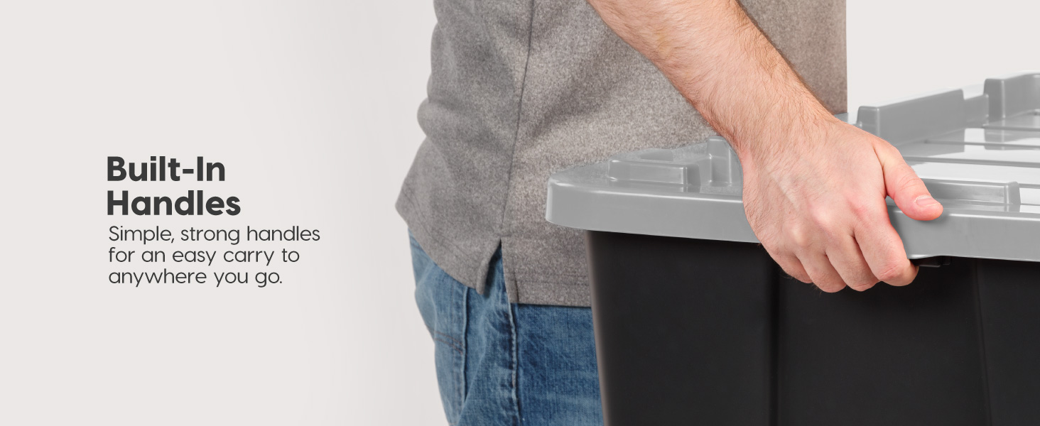 Built in handles for easy mobility