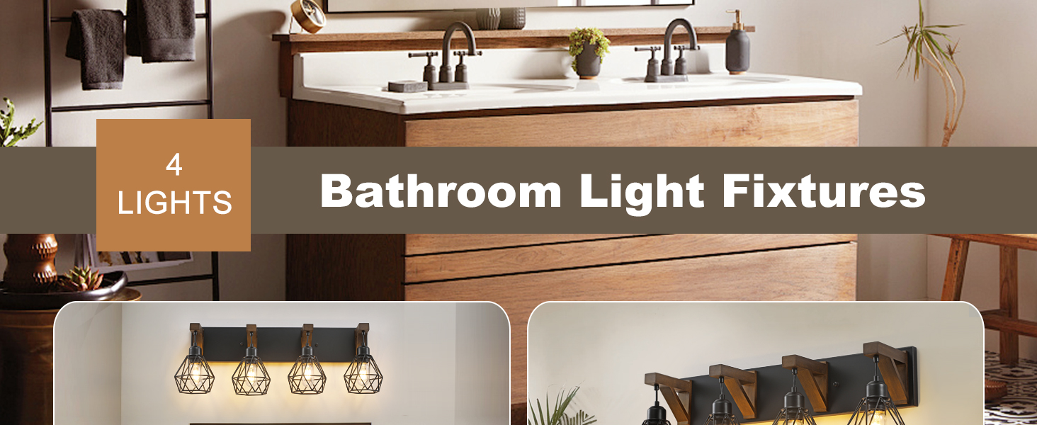 Farmhouse Bathroom Light Fixtures