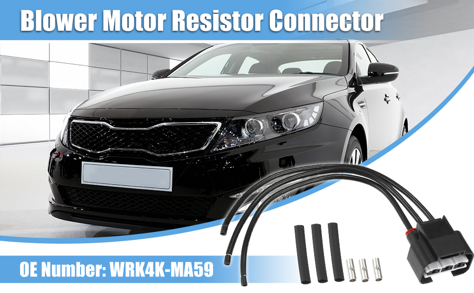 X AUTOHAUX Blower Motor Resistor Connector for Kia Optima