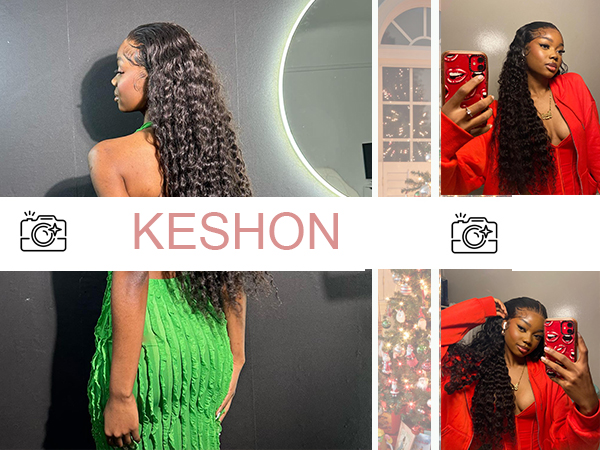 5回使用 136cm COSMIC SURF deliesya×head nx Amazon.com : Keshon 13x5 Deep Wave Lace Front Wigs Human