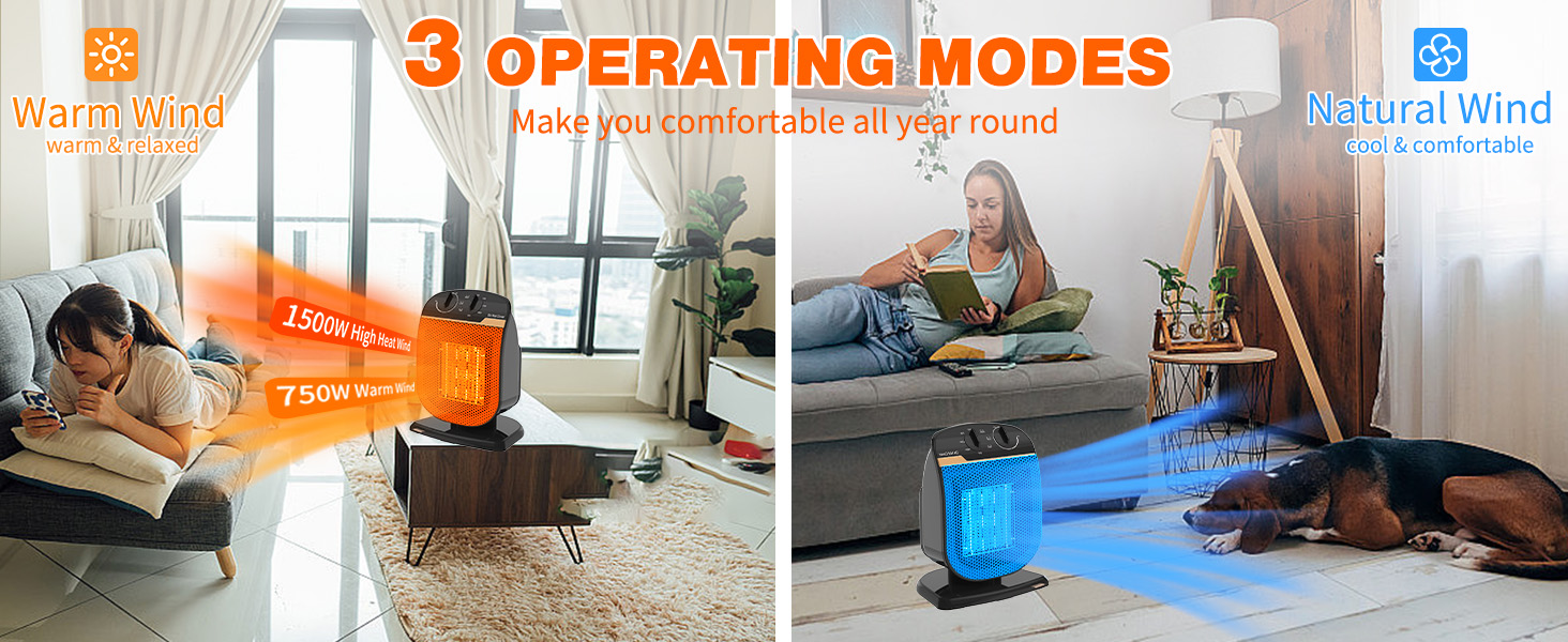 3 modos de funcionamiento