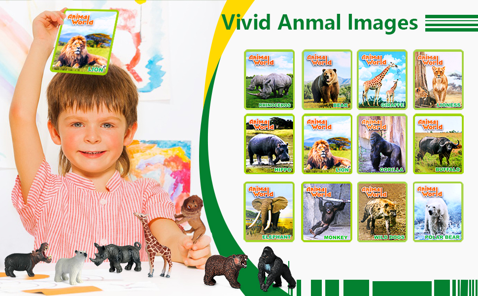 wild zoo animals figures