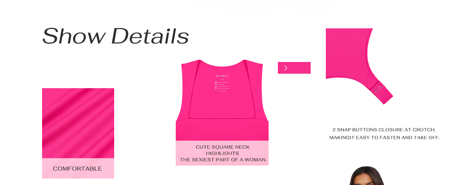 summer tops,square neck bodysuit,thong bodysuits for women,womens tops casual,tops,reoria bodysuit