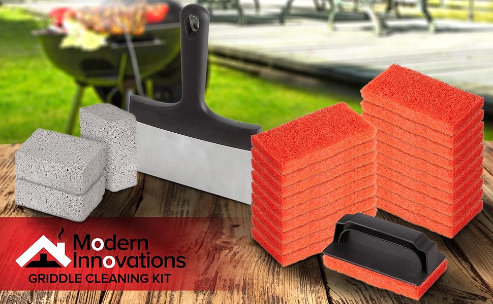 Modern Innovations 25Piece Griddle Cleaning Kit, 20