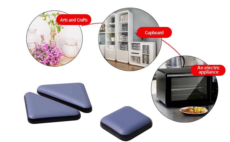 Furniture Sliders for Carpet and Hardwood Floors Adhesive Furniture