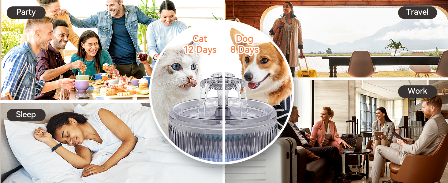 cat water fountain automatic pet water dispenser inside animal drinking fountain