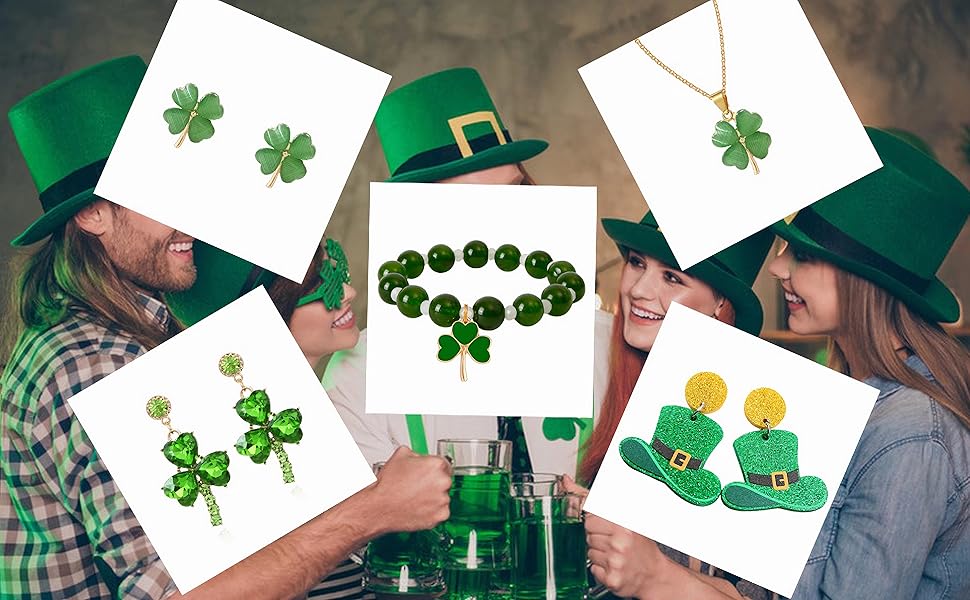 St. Patrick's earrings for women