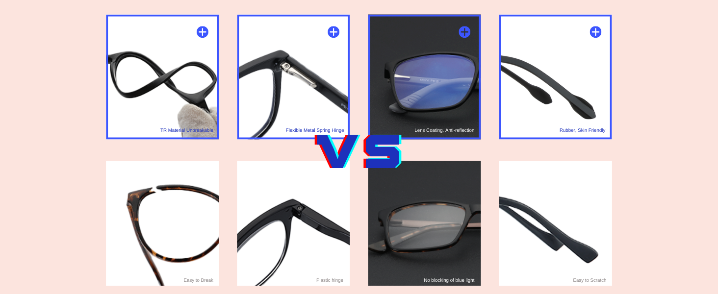 Blue Light Reading Glasses for Men