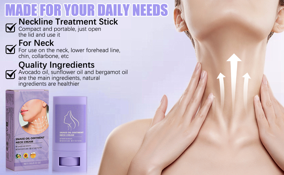 Samuwak Neck Care Stick, Neck Care Cream, Lifting and Firming Neck Care Cream