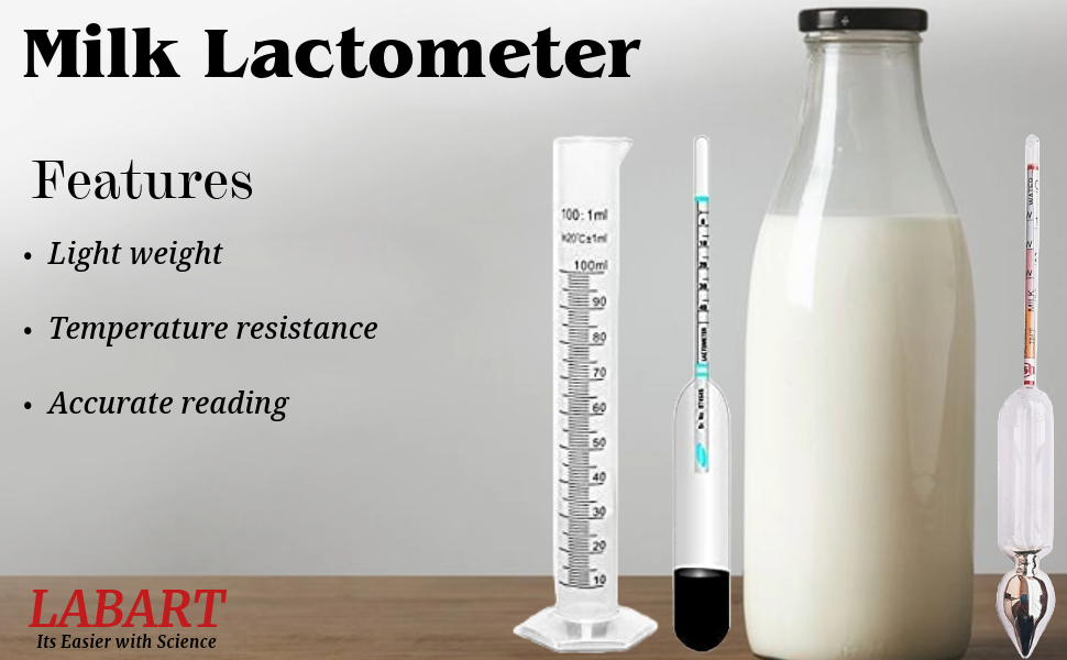 Milk Lactometer Premium Quality for checking Milk Purity with in a