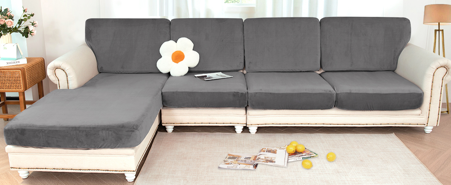grey couch cover