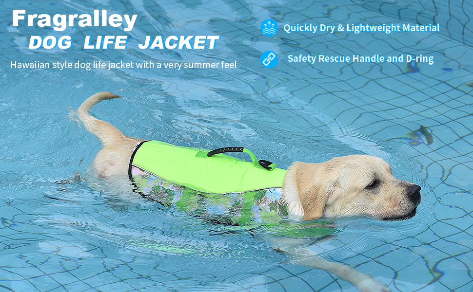 Hawaiian Sports Style Dog Life Jacket Dog Life Vest with