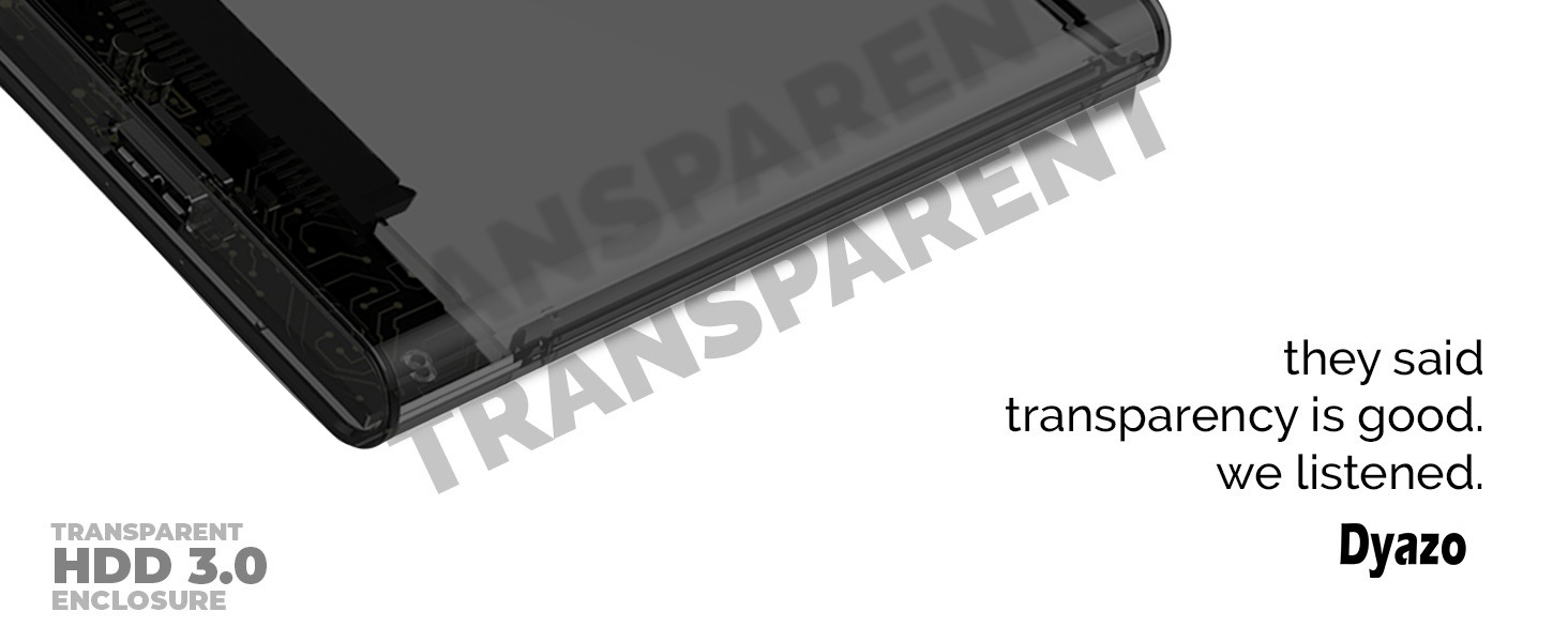 DZ-HDD TRANSPARENT CASE-PRM