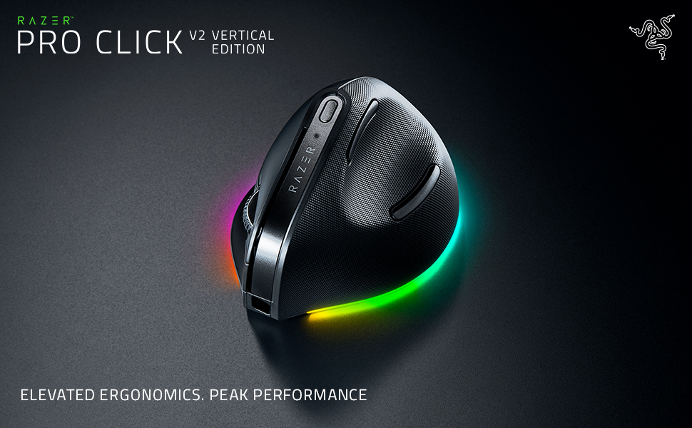 マウス・トラックボール Razer Pro Click V2 Veal Edition Razer Pro Click V2 Vertical - pionowa ergonomiczna mysz