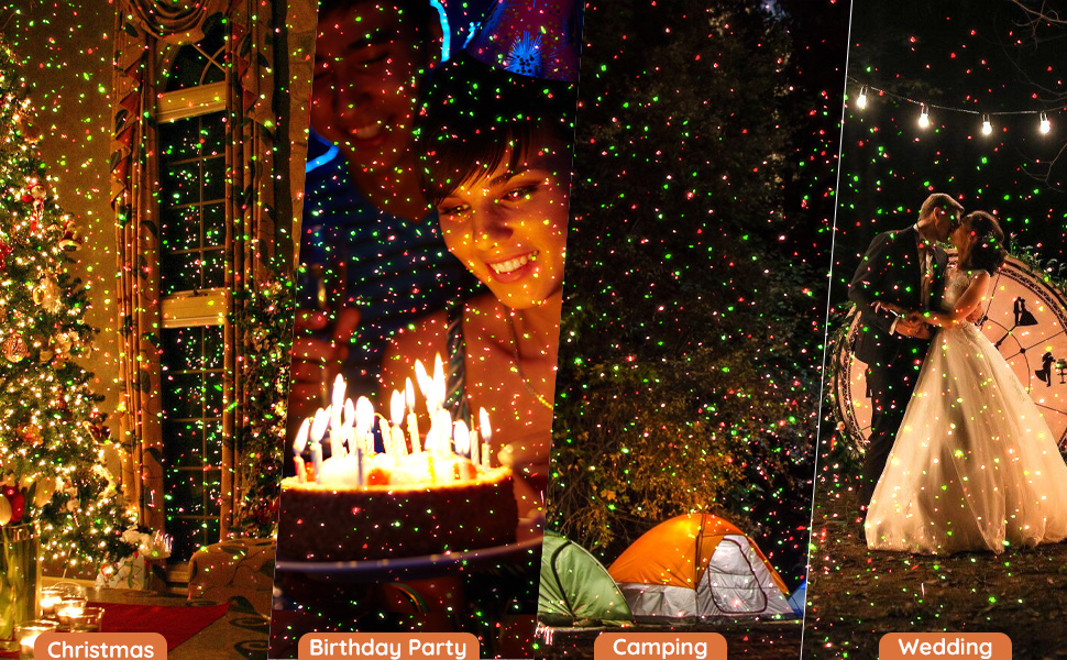 christmas lights outdoor projector