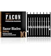 Facón Professional Beard Razor for Men Replacement Blades, Premium Razor Blades for Mustache Shap...
