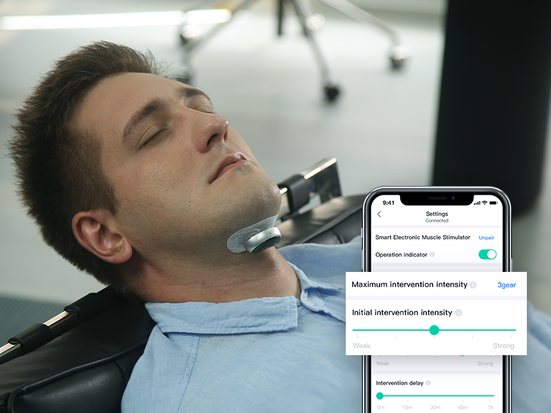 SNORE CIRCLE Smart Throat Anti Snoring Device Pro Prevents Sleep