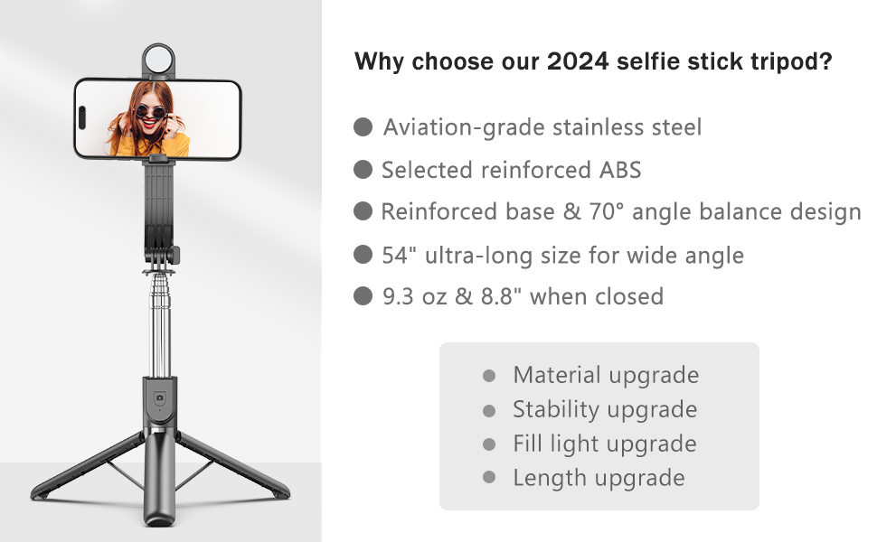 Pocket Selfie Stick with Bluetooth