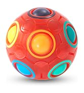 Vdealen Magic Rainbow Puzzle Ball- Fidget Ball Puzzle Game- Brain Teaser Toy for Boys & Girls Age...