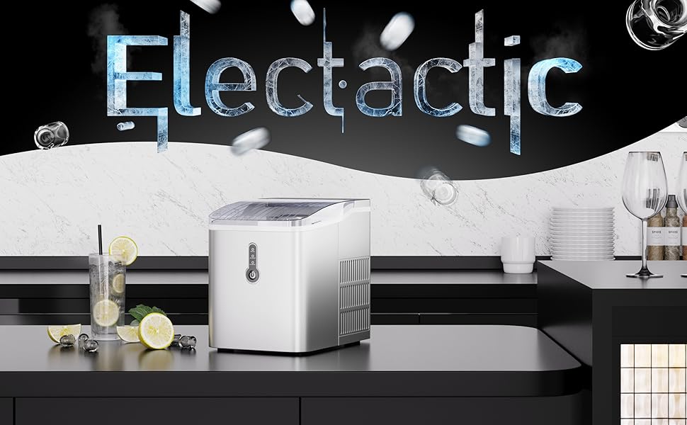 Electactic Ice Maker Countertop, Efficient Easy Carry Ice