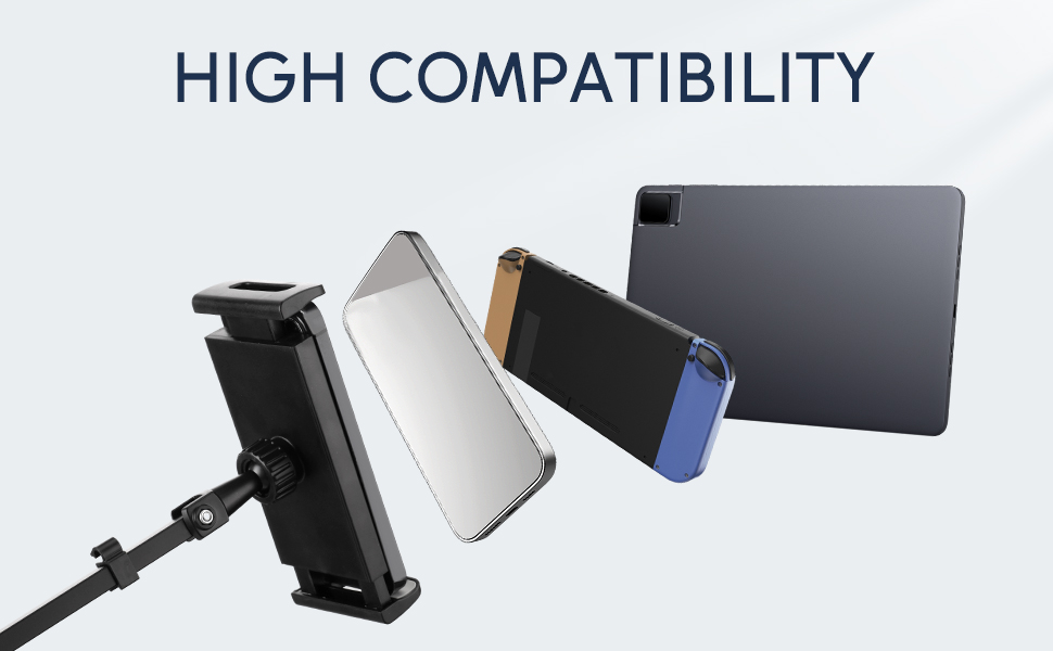 QLoztyse Adjustable Tablet Stand Holder for Bed Foldable