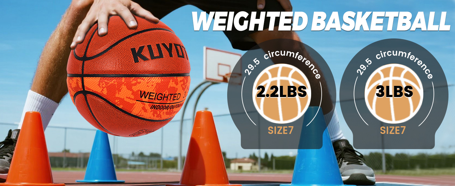 weighted basketball heavy basketball Mens Basketball 29.5 Size 7 KUYOTQ Basketball