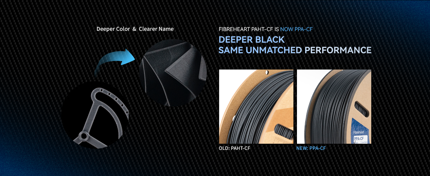 Fibreheart PAHT-CF is Now PPA-CF: Deeper Black, Same Unmatched Performance
