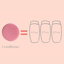 Peach not plastic conditioner Bar saves 3 bottles of plastic from the environment