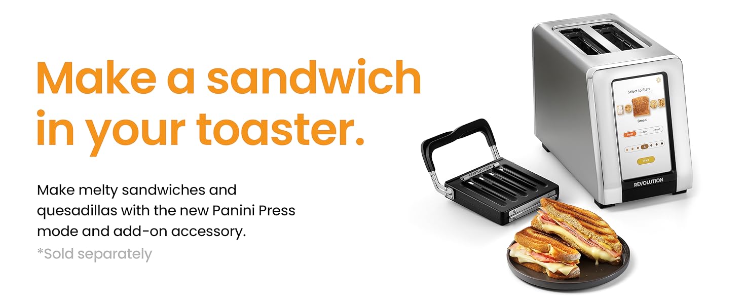 Revolution R180B HighSpeed Touchscreen Toaster, 2Slice