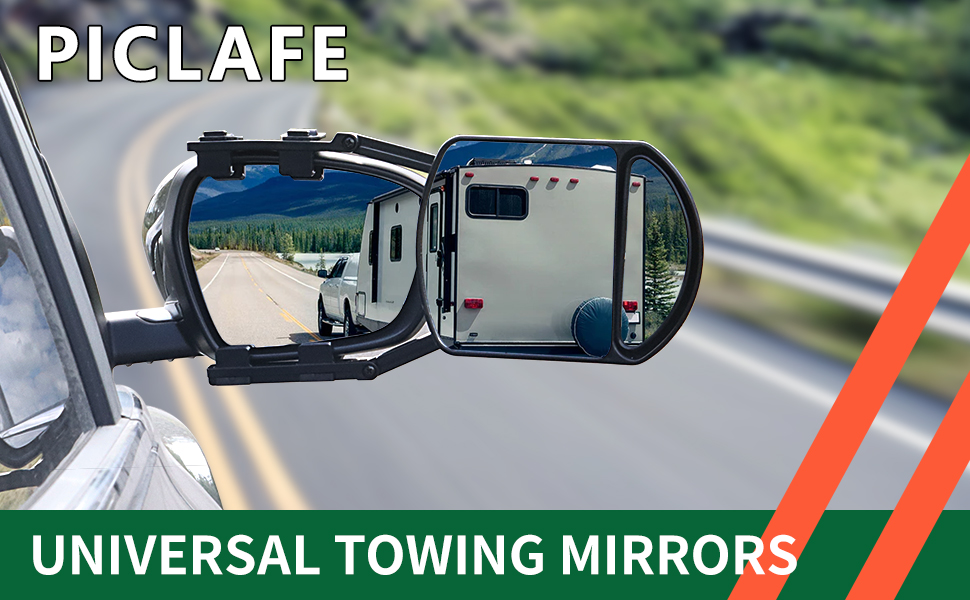 Piclafe Towing Mirrors, Mirror Extensions For Towing, 360