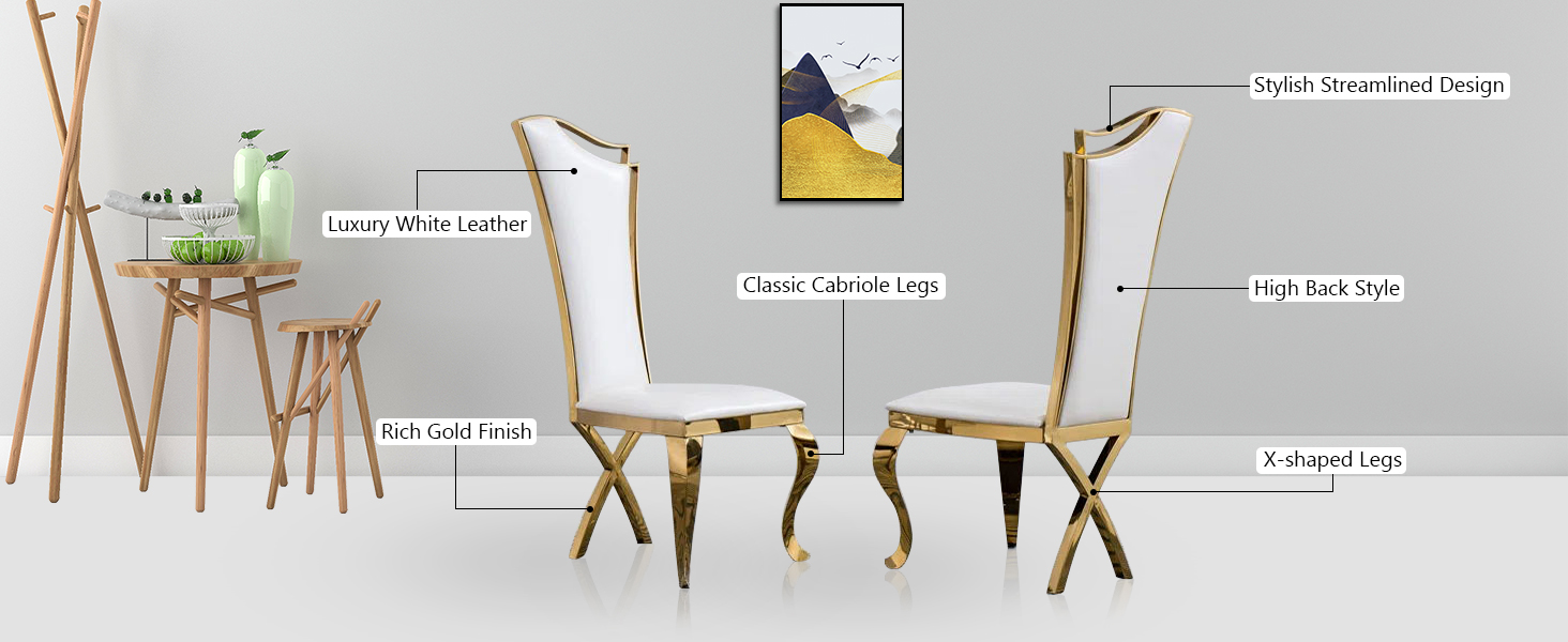 ACEDÉCOR 9Piece Luxury Dining Room Table Set for 8