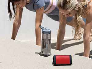 OontZ Angle 3 Bluetooth Speaker, Red