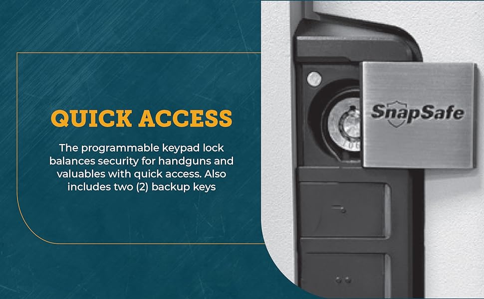 SnapSafe In Wall Gun Safe and Money Safe, Light Grey, 75413 Hidden