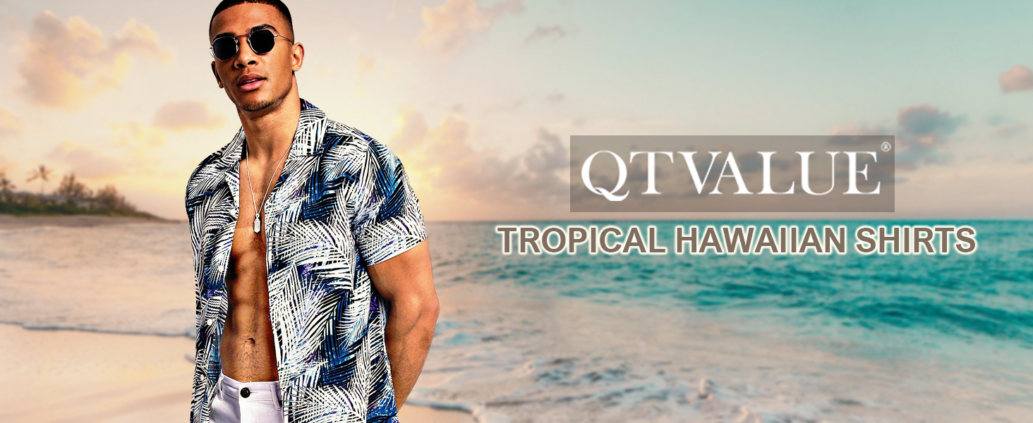 hawaiian shirt for men; mens novelty button down shirts