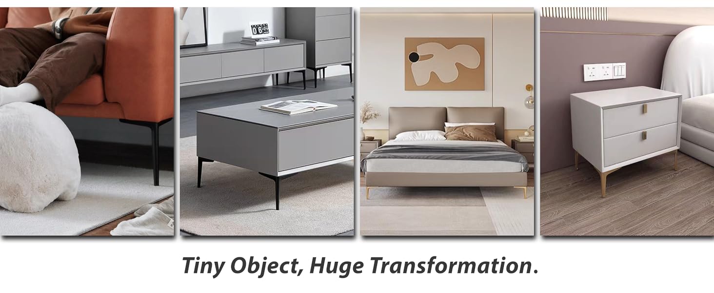 SunVFaFa 6 Inch Furniture Legs, Replacement Couch Legs for