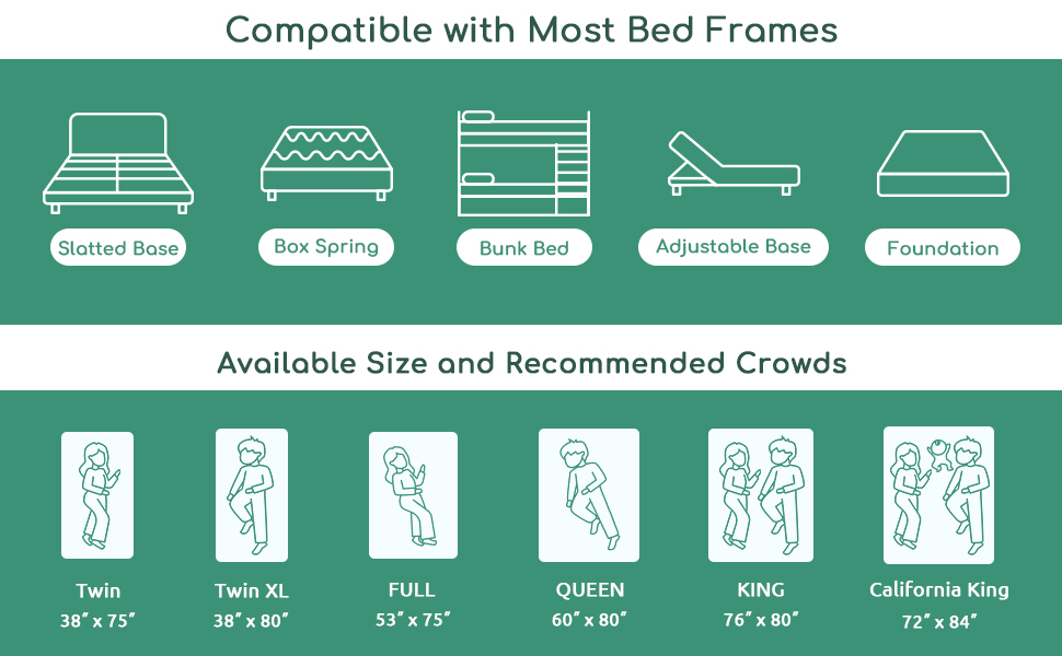 Airdown Twin Mattress, 8 Inch Memory Foam Mattress in a Box